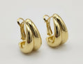 18k gold-plated hoop earrings