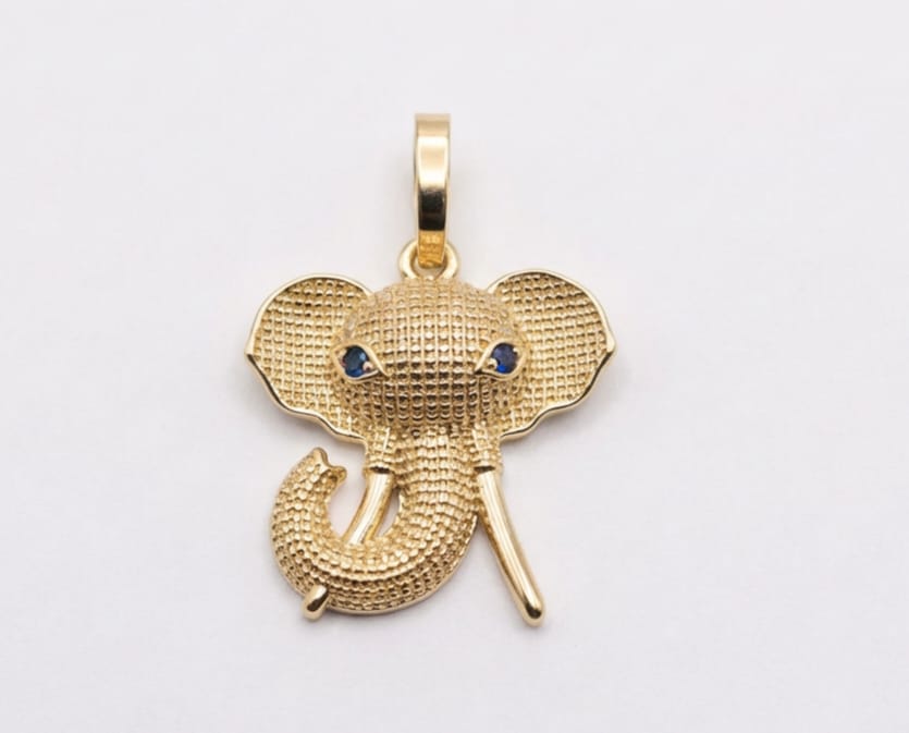 18k gold-plated unisex pendant