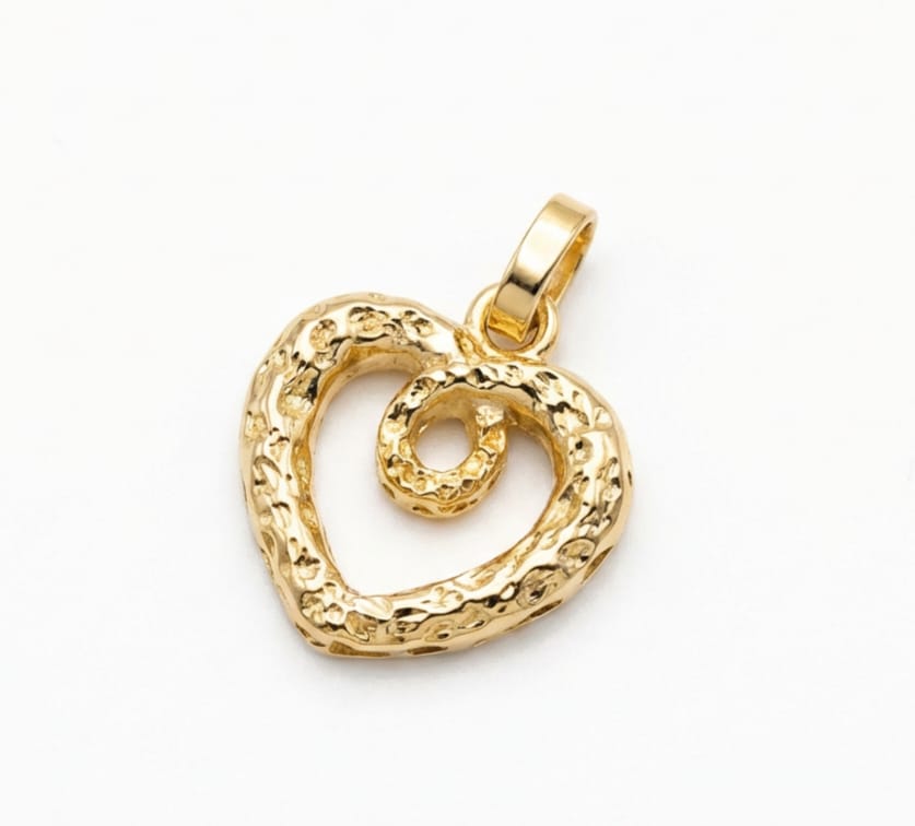 18K non-tarnish gold-plated Heart-shape pendant