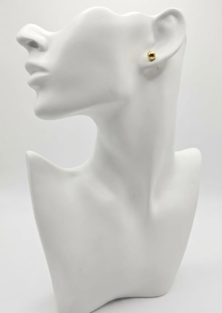 18k gold-plated small studs earring for all ages